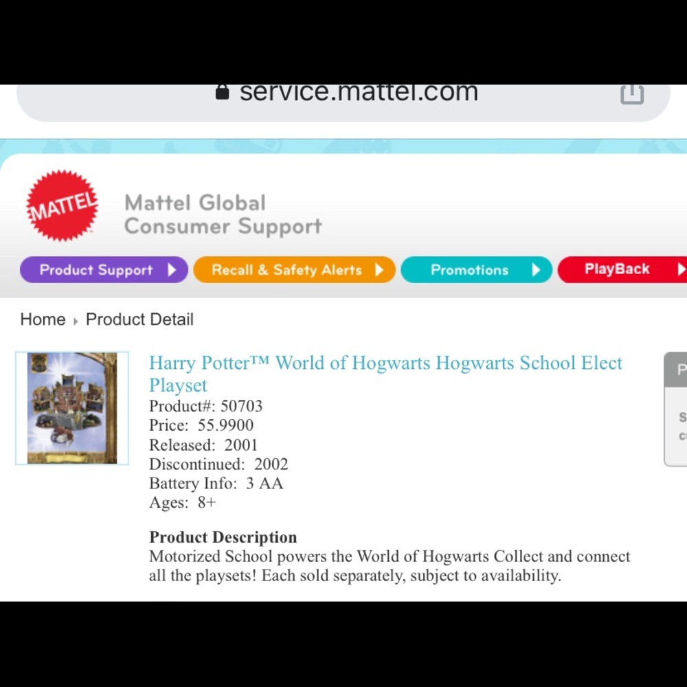 Harry Potter Hogwarts Castle toy by Mattel. - Picture 4 of 4